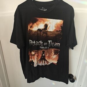 Attack on Titan Black Graphic T-Shirt
